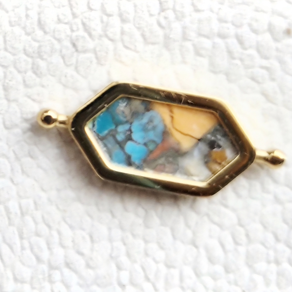 Conquering Element    Gold and Multicolor Gemstone Conquering Ring Elements